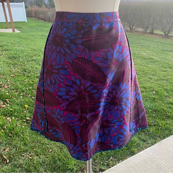 J. Crew Floral Jacquard Midnight Floral Mini Skirt - Picture 6 of 16